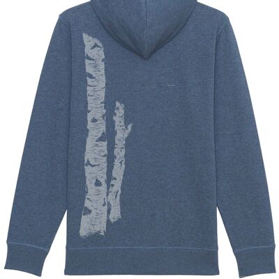 Fairwear Organic Hoodie Zipper Unisex Birkenstamm Blue