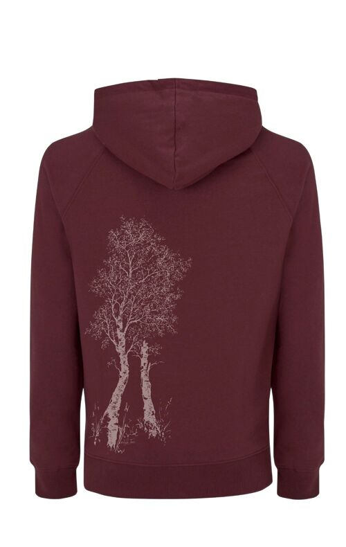 Fairwear Organic Hoodie Unisex Burgundy Birke