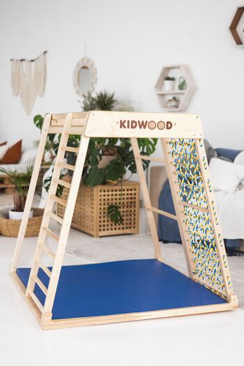 Aire de jeux KIDWOOD Sail Original, aire de jeux d'intérieur en bois, tour de jeux pour enfants, équipement chambre d'enfant 6