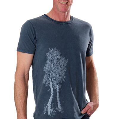 Fairwear Camisa orgánica Hombre Stone Washed Blue Birch