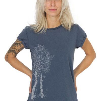 Fairwear Organic Shirt Women Stone Washed Blue Birke