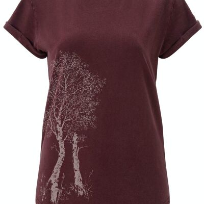 Fairwear Organic Shirt Women Stone Washed Red Birch