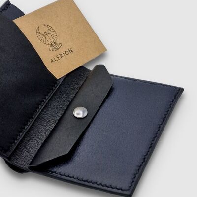 Alérion Blue / Black Compact Wallet
