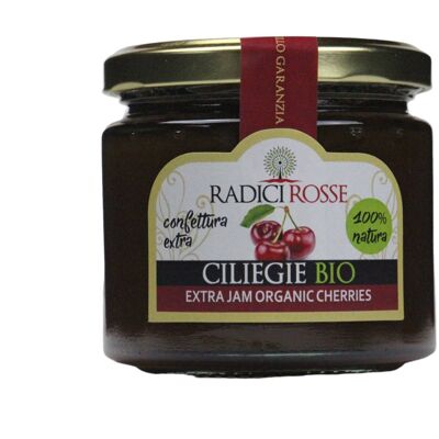 Organic cherry jam, 240 gr