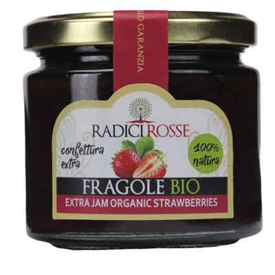 Organic strawberry jam, 240 gr