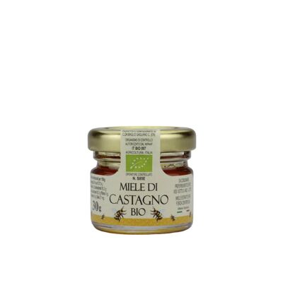 Miel de flor de castaño ecológica, 30 gr