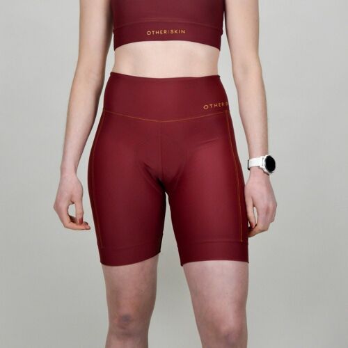 Cuissard Court Cyclisme Femme Bordeaux