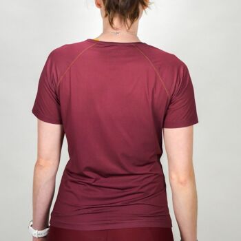 Tee-Shirt Sport Femme Bordeaux 3
