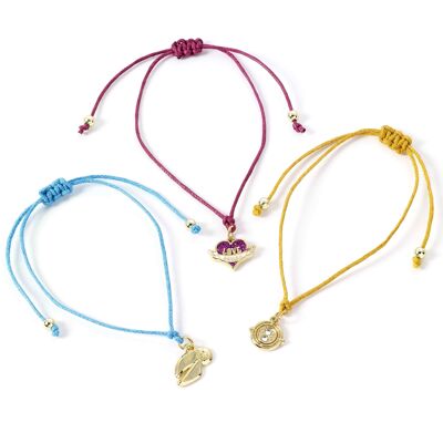 Ensemble de bracelets d'amitié Harry Potter Golden Snitch, Love Potion & Time Turner