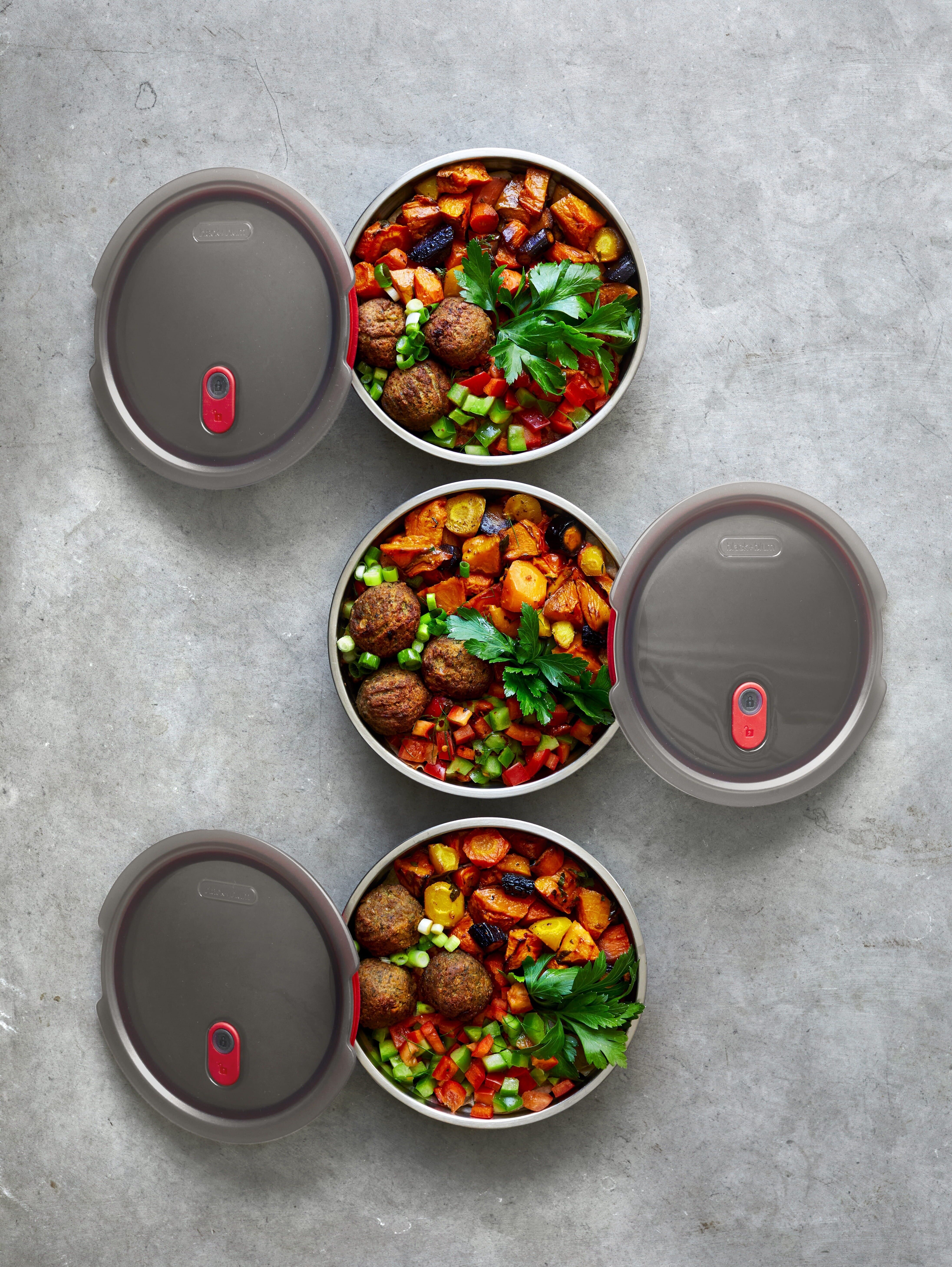 Lunchbox – mikrowellengeeignet, auslaufsicher, Edelstahl-Lunchschüssel, klein, 650 ml