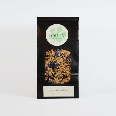 Té de hierbas floral orgánico: escape oriental