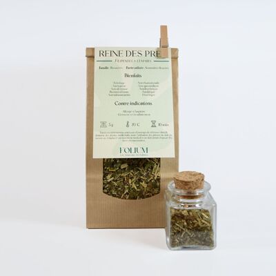Herbal Tea With Flowering Tops Of Organic Meadowsweet