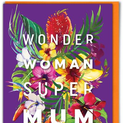 Funny Mother's Day Card - Wonder Woman Super Mum
