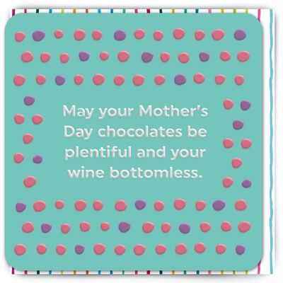 Funny Mother's Day Card - Bottomless Wine