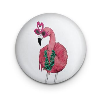 Miroir de poche Party Flamingo | Miroir de maquillage | Compact 2