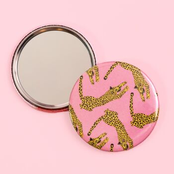 Miroir de poche imprimé léopard | Miroir de maquillage | Compact 6