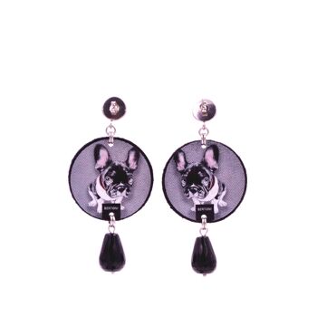 Boucles D'oreilles Chester En Feutre Et Acier Cuty Line Bertoni 2