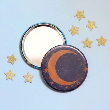 Miroir de poche lune céleste | Miroir de maquillage | Compact 5