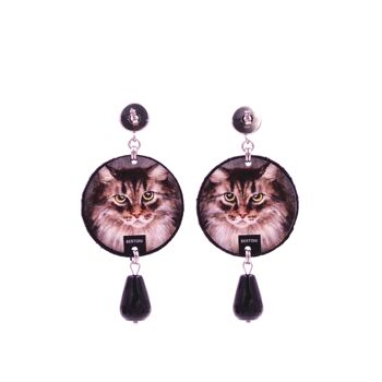 Boucles D'oreilles Sulk En Feutre Et Acier Ligne Cuty Bertoni 2