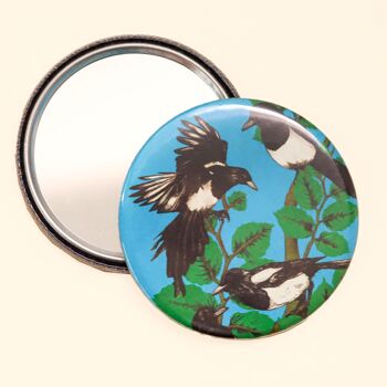 Miroir de poche Magpies | Miroir de maquillage | Miroir compact 2