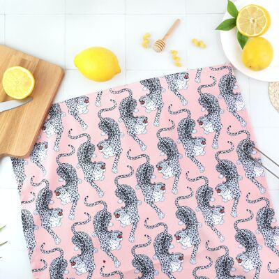 Prowling Leopard Print Tea Towel | 100% Cotton Dish Towel