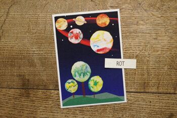 Carte postale en papier d'herbe Univers écologique et durable 5