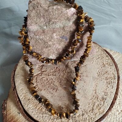 Baroque tiger eye necklace - Brazil