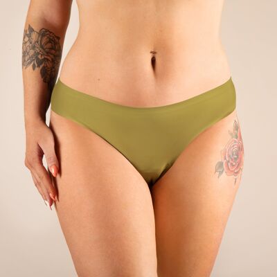 Maillot de bain menstruel Nora sans coutures (Nouveauté) - Vert 1 pièce