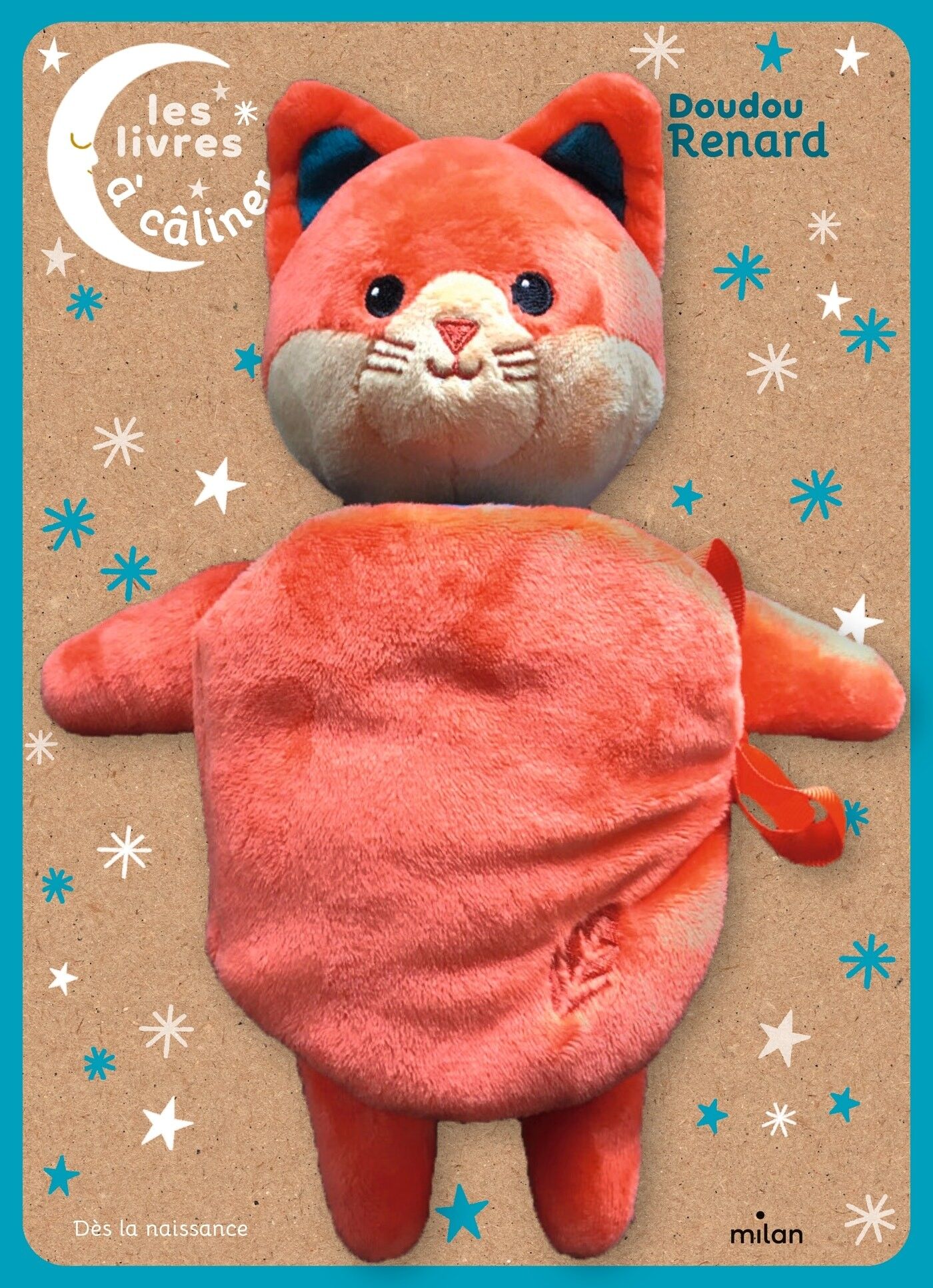 Libro peluche - Peluche volpe - Collezione “I miei libri da coccolare”.