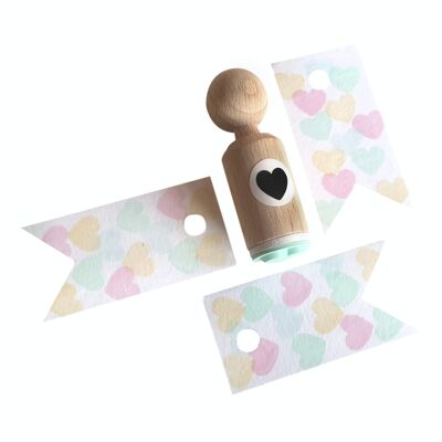 Mini stamp heart