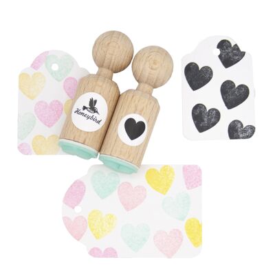 Mini timbro a forma di cuore: perfetto per San Valentino e progetti creativi