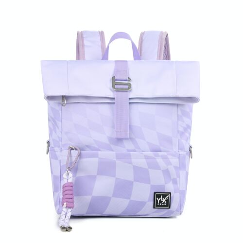 YLX Original Backpack Kids Lilac Wavy Checkered