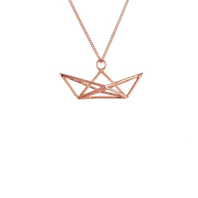 ROSE GOLD BOAT HALSKETTE