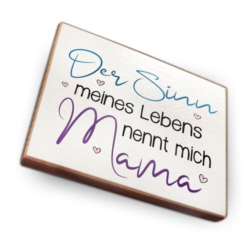 Magnet aus Buchenholz | Der Sinn meines Lebens