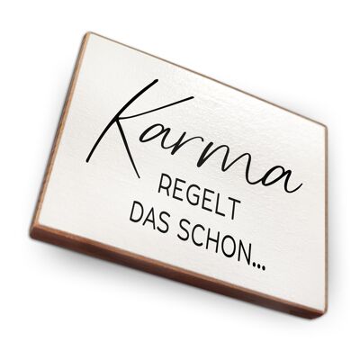 Magnet made of beech wood | Karma takes care of that