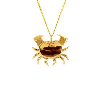 Sautoir crabe vermeil