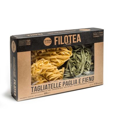 Filotea • Nidi Tagliatelle Paglia e Nidi di Fieno Pasta Artigianale all'Uovo 500g