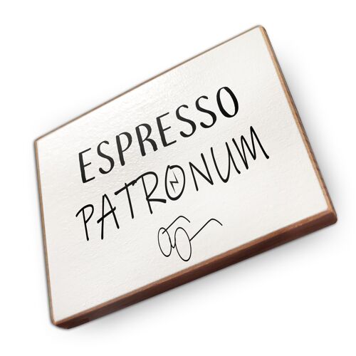 Magnet aus Buchenholz | Espresso Patronum