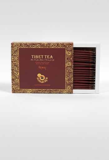 Thé tibétain dans un sachet de thé orange 2