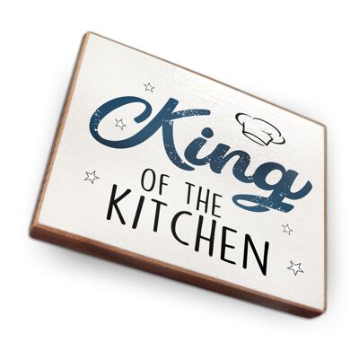 Magnet aus Buchenholz | King of the kitchen
