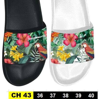 Claquettes Femmes CHIRINGUITO - Taille 36 à 41 - 2 couleurs - 12 paires