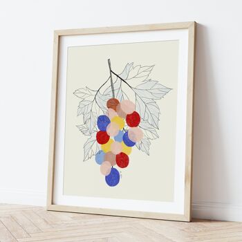 "Grappe de raisins" ART PRINT - différentes tailles 1