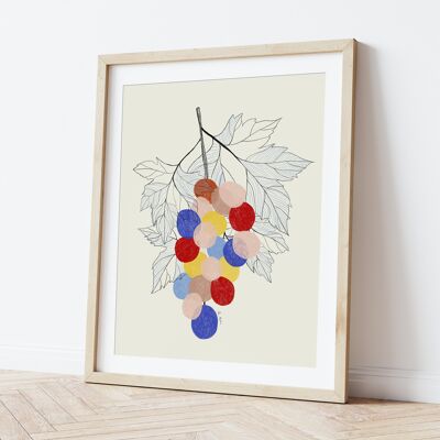 "Grappe de raisins" ART PRINT - différentes tailles