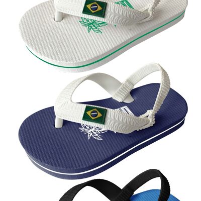 CHIRINGUITO Babies Brazil flip flops - Size 20/21 to 26/27 - 4 colors - 20 pairs