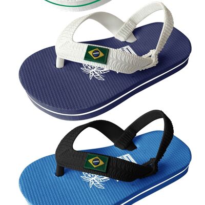 CHIRINGUITO Babies Brazil flip flops - Size 20/21 to 26/27 - 4 colors - 20 pairs