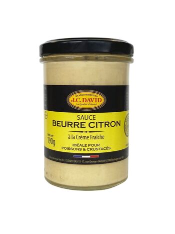 Sauce Beurre Citron à la crème fraîche - 190g 1