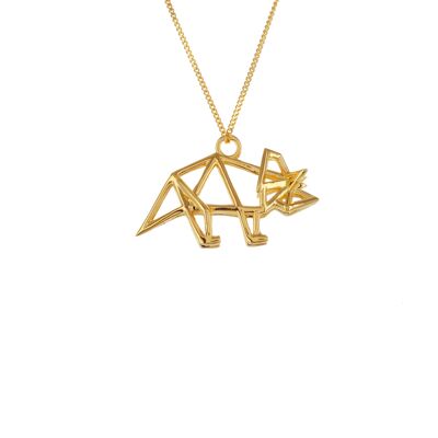 VERMEIL TRICERATOPS NECKLACE