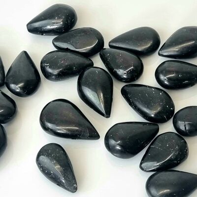 Black Tourmaline Crystal Cabochons