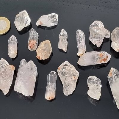 Mélange de points de quartz clair