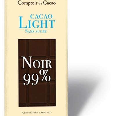Tablette Light Noire 99% sans sucres 80g